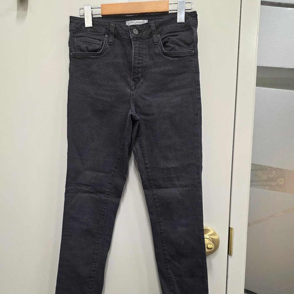 Mavi Black Fringe‑Hem Skinny Jeans
